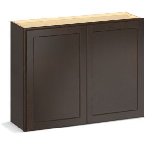 RELIABILT Parkstone II Wall Cabinet, Espresso Stained, 39" W, 2 Doors, Fully Assembled - 641368 | Lowe's Pro Supply